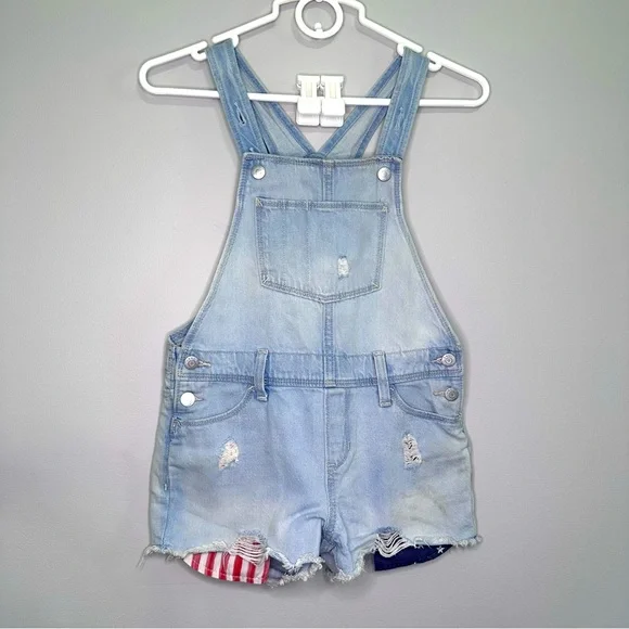 Old Navy Bottoms Old Navy Jean Short Overalls Light Wash W